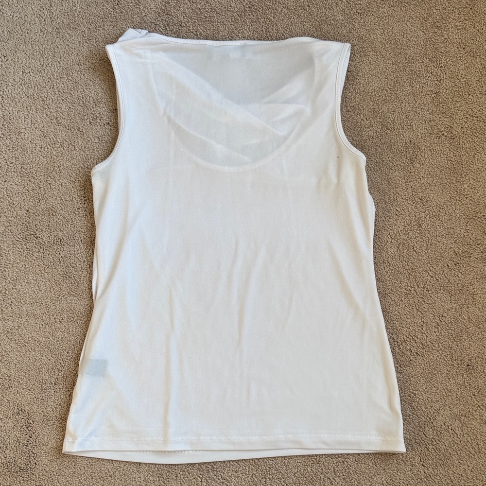 Ivory Sleeveless Women's Blouse - Picture 4 of 4